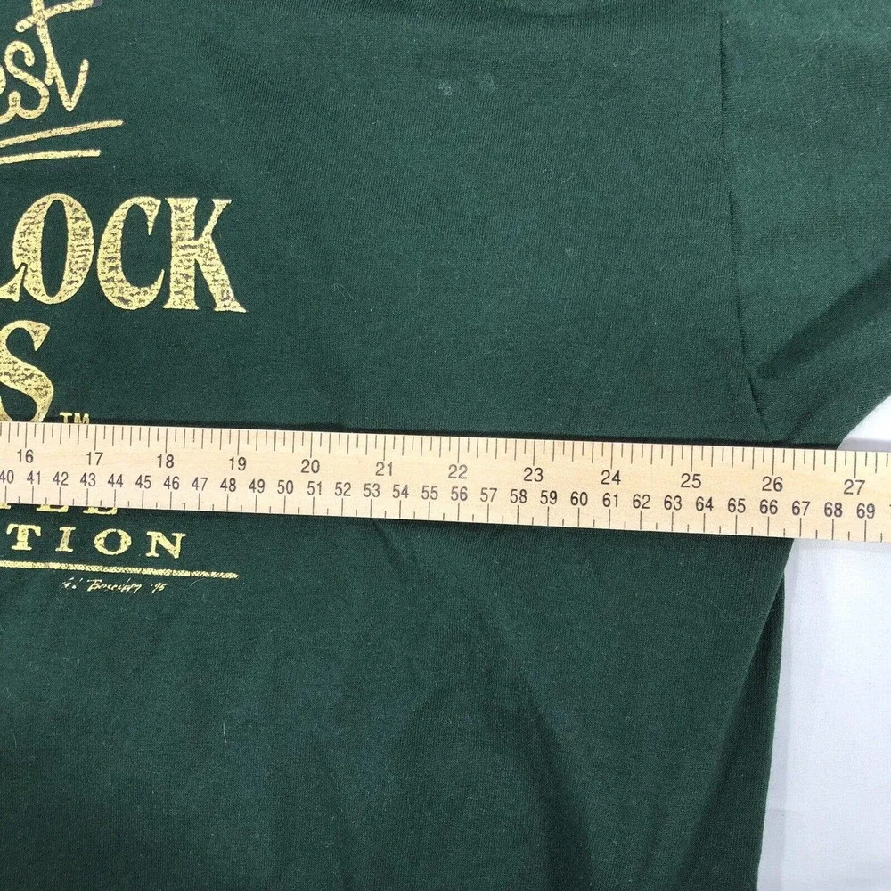 Vintage Shear Lock Combs Hair Style Investigation Single Stitch USA Made Shirt